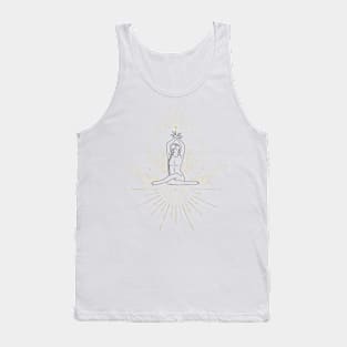 Moon Child meditating Tank Top